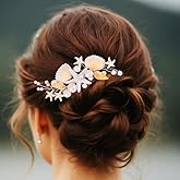 GORAIS Starfish Bride Wedding Hair Comb Shell Beach Bridal Hair Accessories Pearl Hair Pieces for Women and Girls