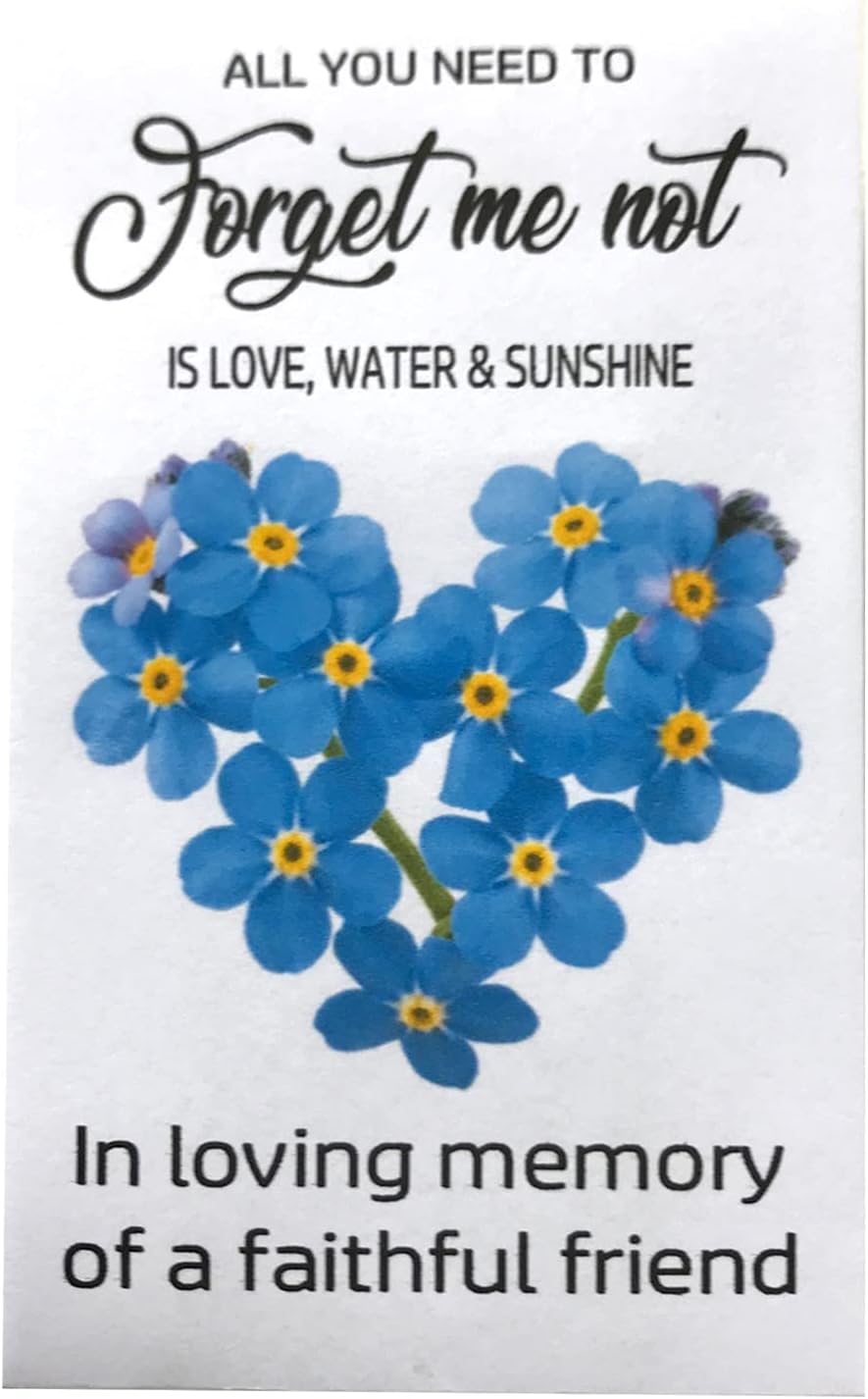Cat Forget Me Not Rip Bereavement Card A5 Memorial With Forget Me Not Seeds Gift Cat Loss Sympathy Rip Stationery Office Supplies Office Paper Products Levittownnow Com