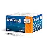 EasyTouch U-100 Insulin Syringe with Needle, 27G