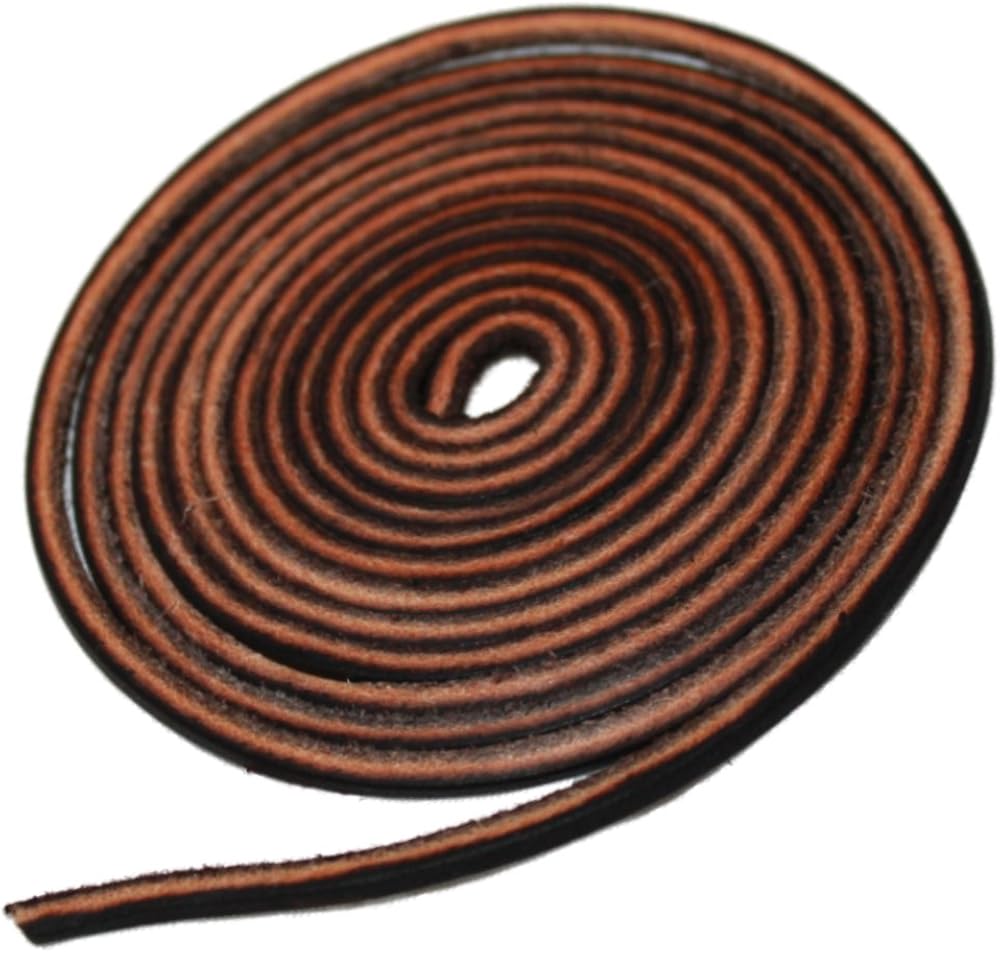 Leather Boot Laces Logger Style -Easy Sizing Just Cut to Fit. 108 Inches long Shoelaces By TOFL cordones de bota de cuero: Shoes