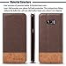 for Galaxy S8 Case,WenBelle [Blazers Series] Stand Feature,Double Layer Shock Absorbing Premium Soft PU Color Matching Leather Wallet Cover Flip Cases for Samsung Galaxy S8 5.8 inch (Brown)