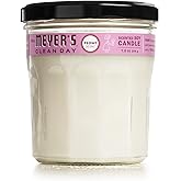 MRS. MEYER'S CLEAN DAY Soy Aromatherapy Candle, 35 Hour Burn Time, Made with Soy Wax and Essential Oils, Peony, 7.2 oz
