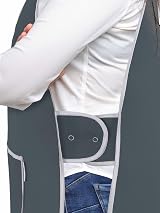 LINEN CLOSET Unisex Tabard Aprons with Pockets for Kitchen Cleaning view 2