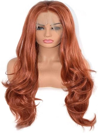 Amazon Co Jp Yulingtrade レディース フロント レース ウィッグ 明るい ブラウン ビッグ ロール 耐熱 ウィッグ 巻き髪 茶色 原宿 センター分け Color Brown ビューティー