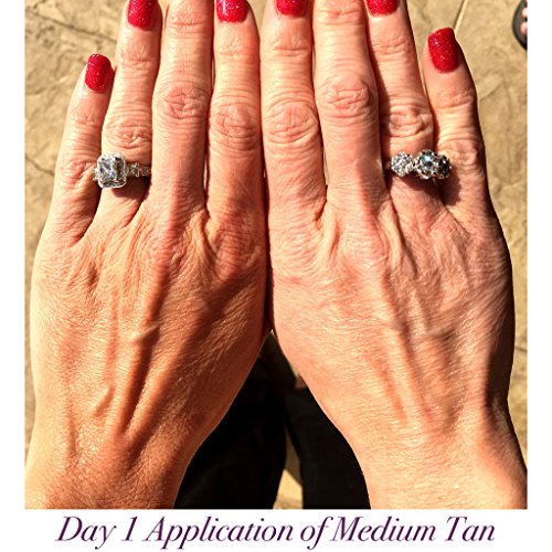 Glimmer Goddess Organic Natural Self Tanner Lotion. Creates a Lucious, Buildable Golden Tan with Each Application. 8 oz - Vegan