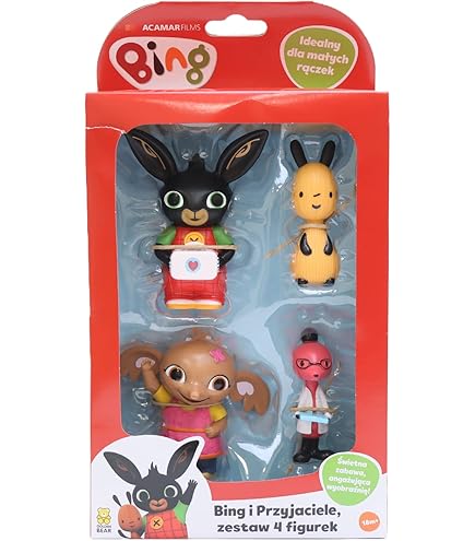 Bing & Friends 6 Figure Gift Set - Includes Bing, Flop, Sula, Amma, Pando & Charlie - View #3