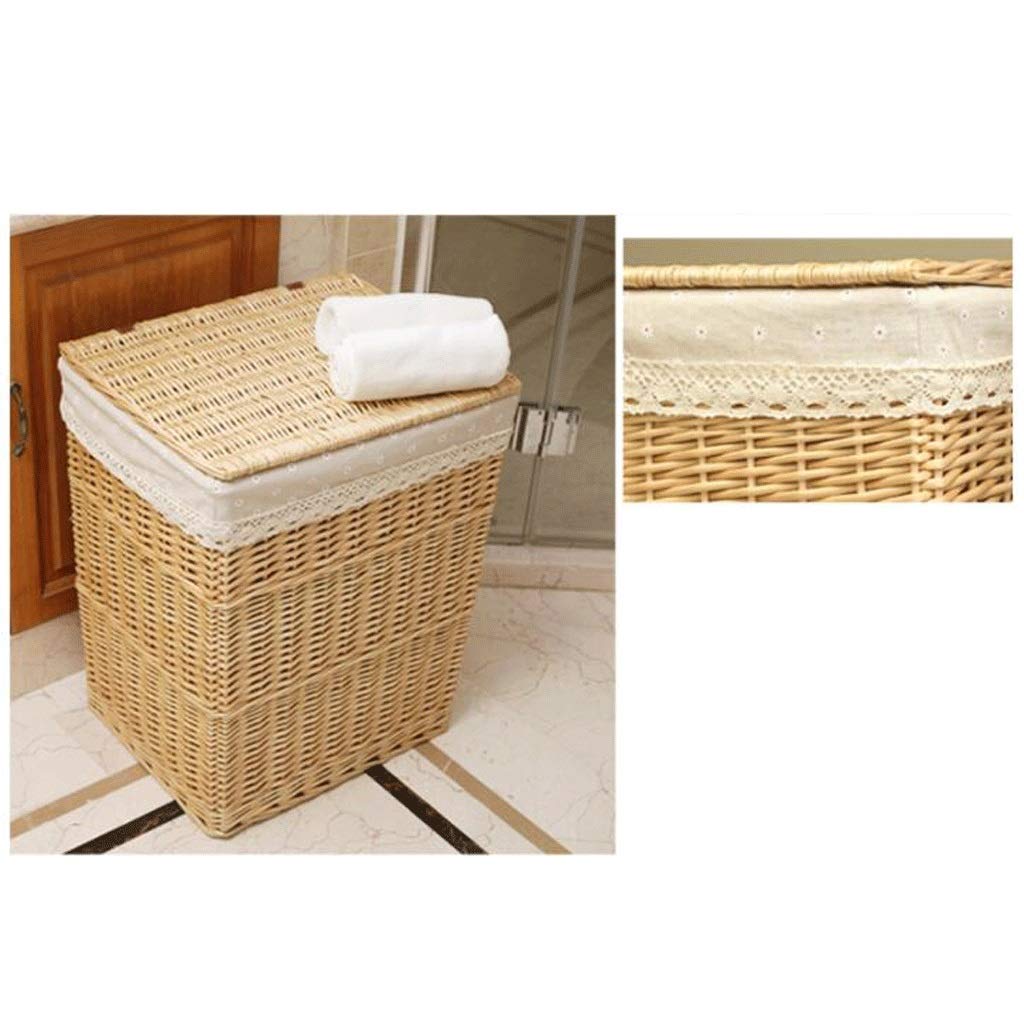 Cesto Sucio De Mimbre Cesta De Almacenamiento De Ropa Ropa Sucia Grande