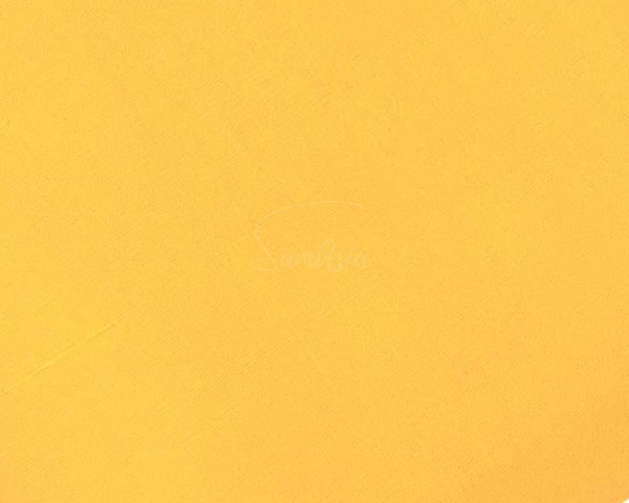 Plain Yellow Polycotton Fabric for Dressmaking, Art & Craft, Sewing, Quilting | 45'' - 115 cm Wide| Precut Length 1m