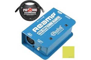 Radial Engineering ProRMP Studio Reamper Direct Box Bundle w/Pig Hog Mic Cable and Liquid Audio Polishing Cloth