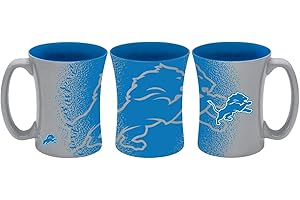 Boelter Brands NFL Detroit Lions Coffee Mug14oz Mocha Style, Team Color, 14 Ounce