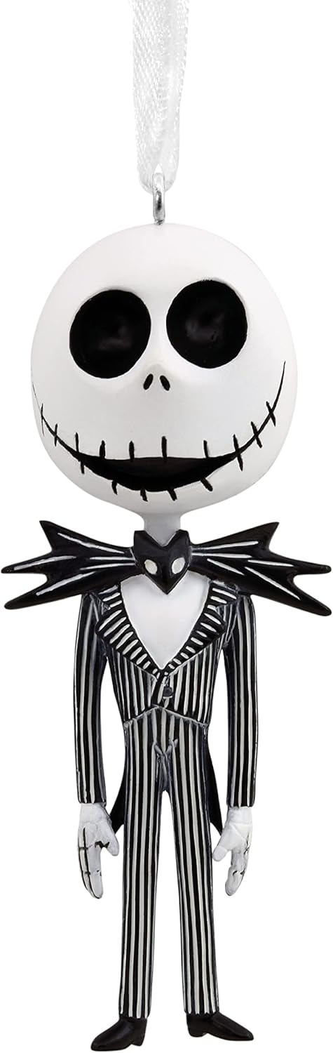 Ornaments - Hallmark Disney Tim Burton's The Nightmare Before Christmas Jack Skellington Christmas Ornament,Resin, 1.38 x 3.58 x 1.25 inches,