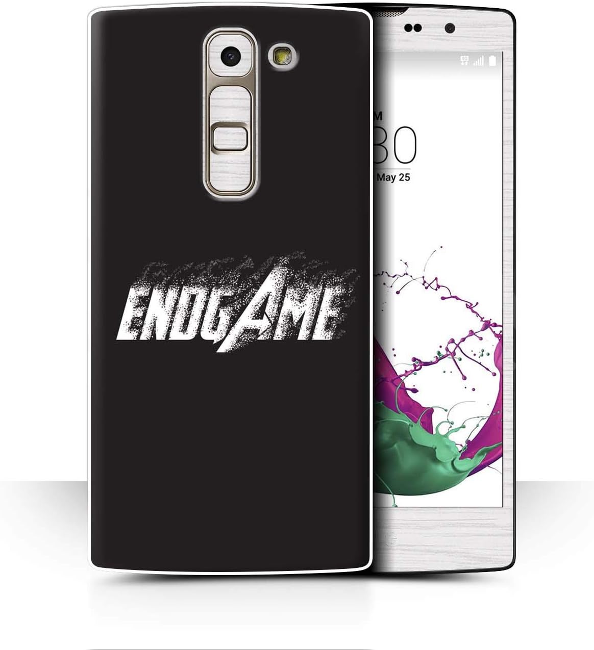 Phone Case for LG G4c/H525N Superhero Movie Quotes Art Dust Vanishing Effect Design Transparent Clear Ultra Slim Thin Hard Back Cover