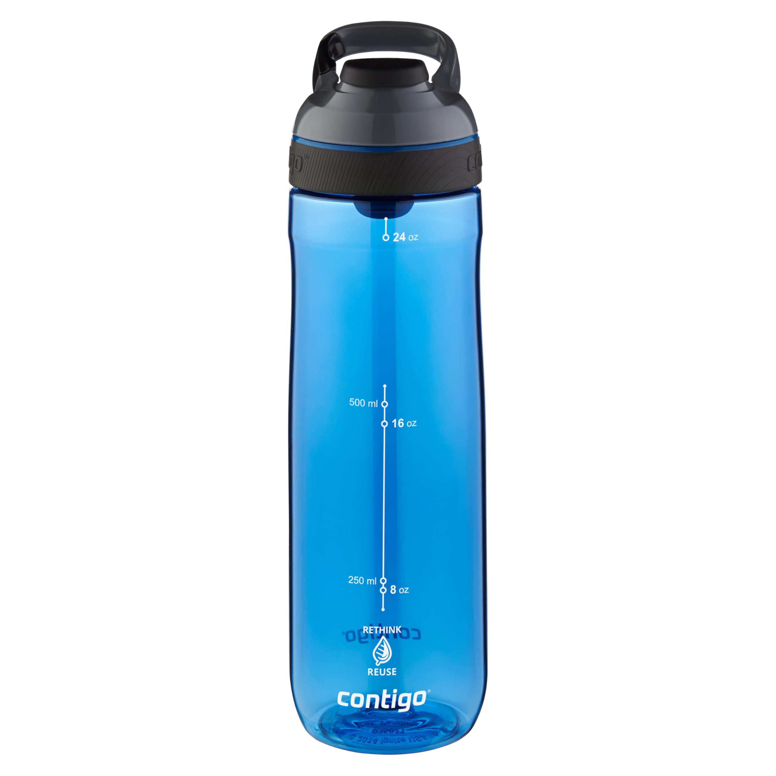 Contigo Cortland Autoseal Water Bottle | Large 720ml BPA Free Drinking Bottle | Sports Flask | Leakproof Drink Bottle | Ideal for School, Gym, Bike, Running, Hiking