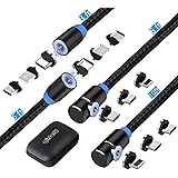 Utotrip Magnetic Charging Cable,(4-Pack,3ft,6ft,6ft,10ft) Universal 3 in 1 USB Magnetic Cable,Nylon Braided Phone Charger Cab