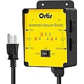 2025 New! Automatic Vacuum Switch, Ortis Dust Control Autoswitch for 3 Power Tools, Delay Vacuum On/Off to Prevent Circuit Overload and Tripping, Adjustable Actuation Threshold