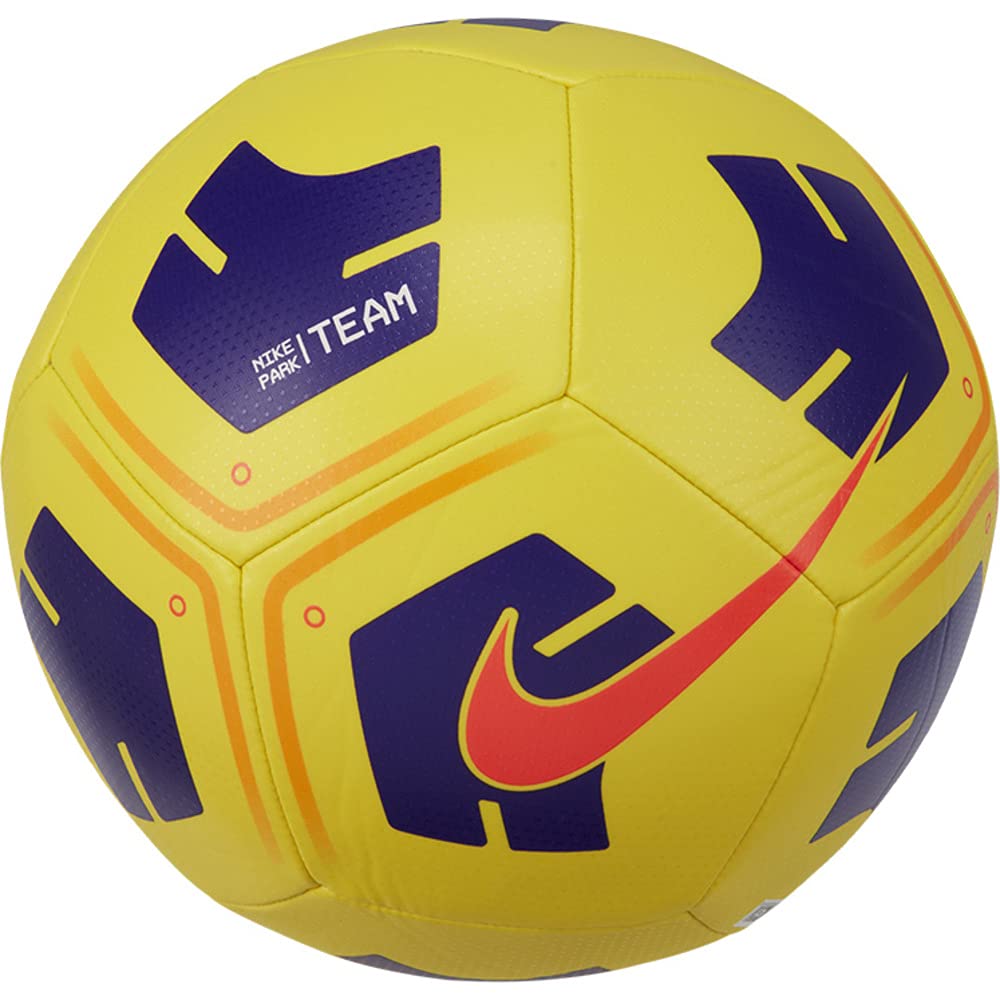 Nike Football Park Team Ball, Yellow/Purple/Bright Crimson, CU8033-720, 3