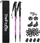 TheFitLife Hiking Trekking Poles 2 Pack Antishock Quick Lock Telescopic