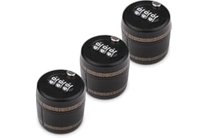 3 Pcs Wine Bottle Lock Set,3-Digit Secure Plastic Locking Caps for Wine Beer Liquor Soda & More