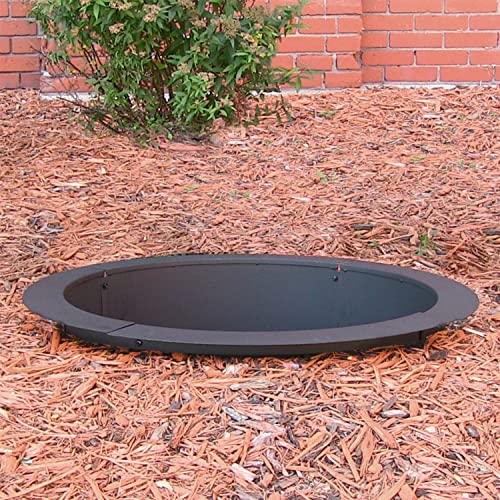 Sunnydaze Fire Pit Ring Insert HeavyDuty 2mm Thick Steel Outdoor