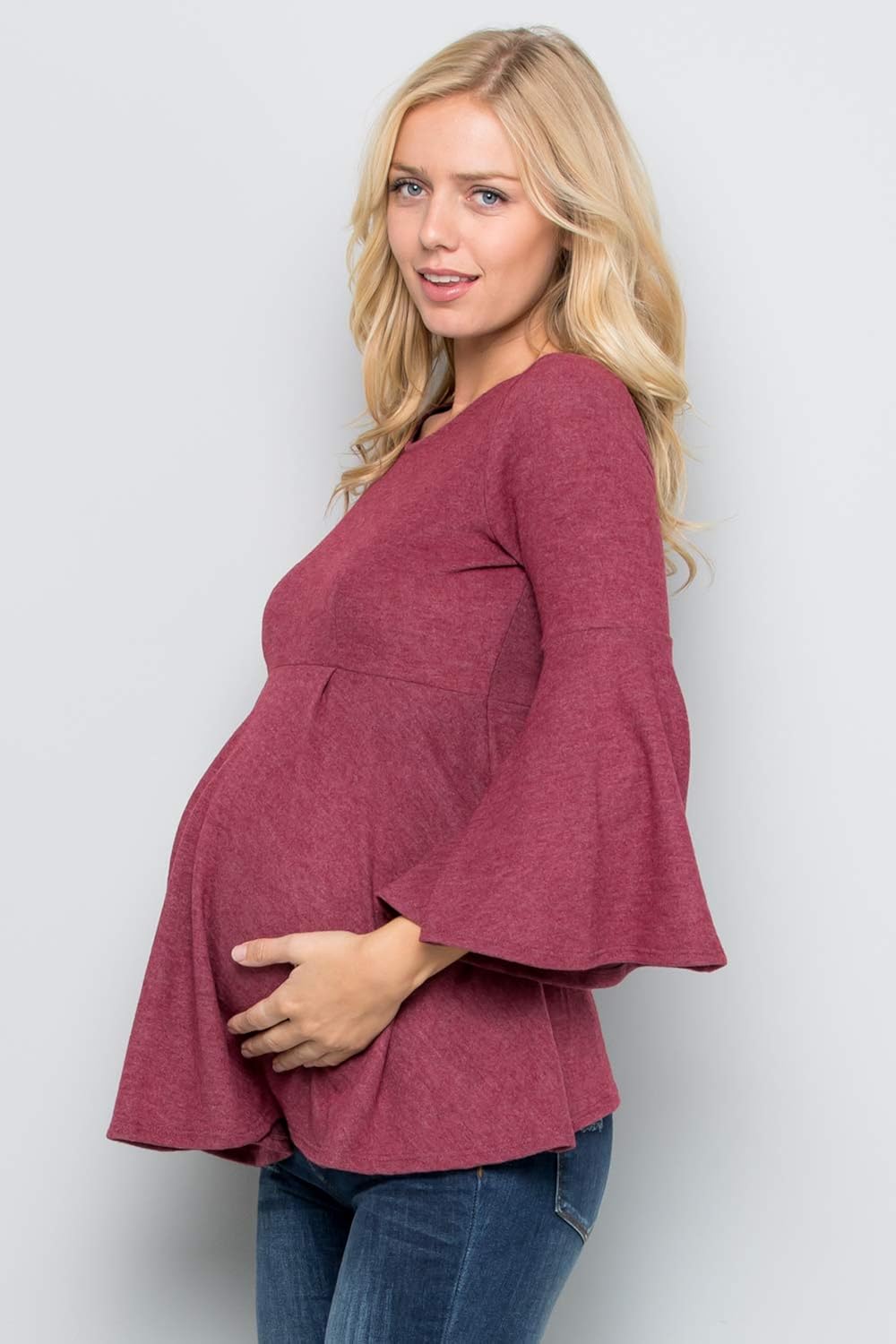 bell sleeve peplum top