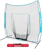 PowerNet Team Color Baseball Softball 7x7 Hitting Net w/ bow frame