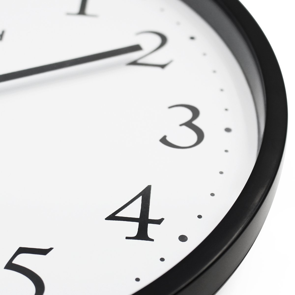 Hippih Black Wall Clock Silent Non Ticking Quality Quartz, 10 Inch Round Easy to Read For Home Office School Clock 2 pack