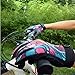 QEPAE Breathable Cycling Gloves Anti-Slip Full Finger Gel Gloves for Bicycle Riding Skiing, Gorgeous Color, Medium