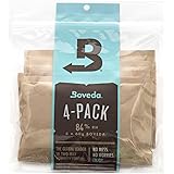 Boveda 84% RH 2-Way Humidity for Cigar Humidor Seasoning, 4-Pack, 60 Gram Packets (Humidifier/Dehumidifier)&ndash;by Boveda Inc.