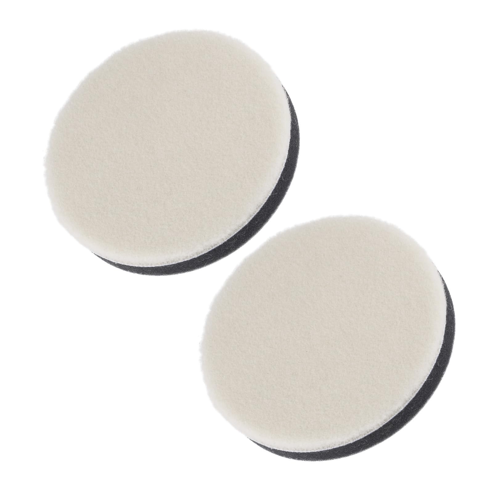 CoCud Wool Felt Sponge Polishing Pad, 4" Diameter, Wool Polishing Pad with a Thickened Sponge Buffing Wheel - (Applications: for Polishing Metal, Wood, Plastic), 2-Pieces
