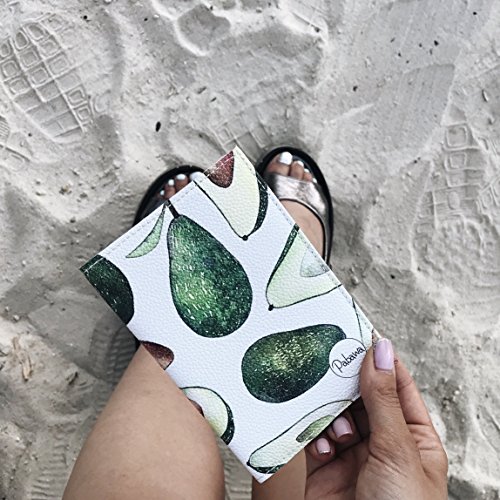 Avocado Passport Holder cover eco - leather summer design