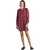 Vineyard Vines Womens Plaid Poplin Popover Dress
