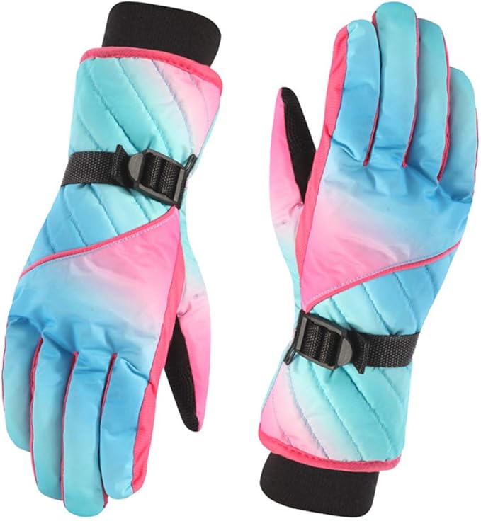 MLGTCXB Women Winter Ski Gloves Touch Screen Waterproof Nonslip Cycling Gloves Windproof