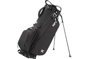 KVV Lightweight Golf Stand Bag with 7 Way Full-Length Dividers, 5 Zippered Pockets, Automatically Adjustable Dual Straps，Elegant Design