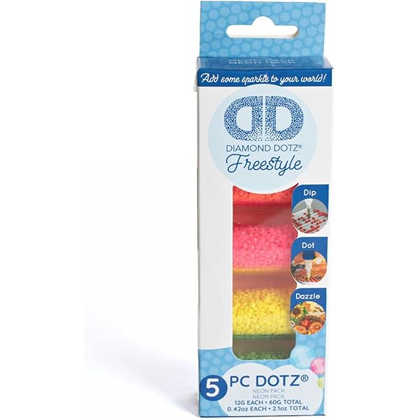 Amazon.com: DIAMOND DOTZ Dotz Sampler Pack AB, Freestyle Diamond