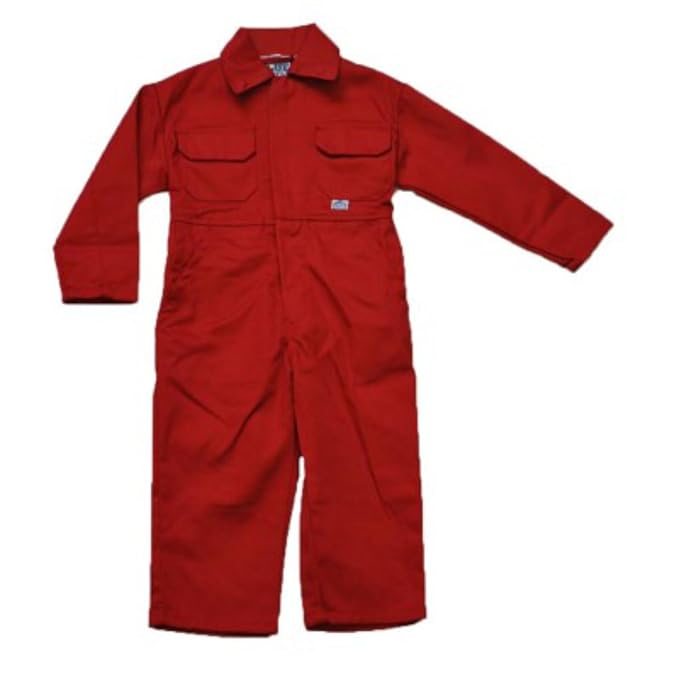 JUNIOR COVERALL OVERALLS Red 24 (34yrs) Amazon.co.uk DIY & Tools