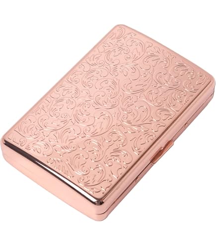 band cigarette cases Amazon.com: Metal Cigarette Case/Box with Rubber Band, Holds 14-16 85mm  Cigarettes (Pink Gold) : Health & Household