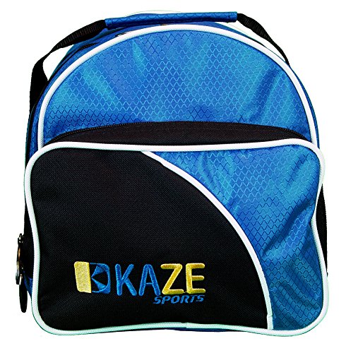 KAZE SPORTS 3 Ball Bowling Roller with Color Match Add On Spare Tote and Accessories Pack (Blue)