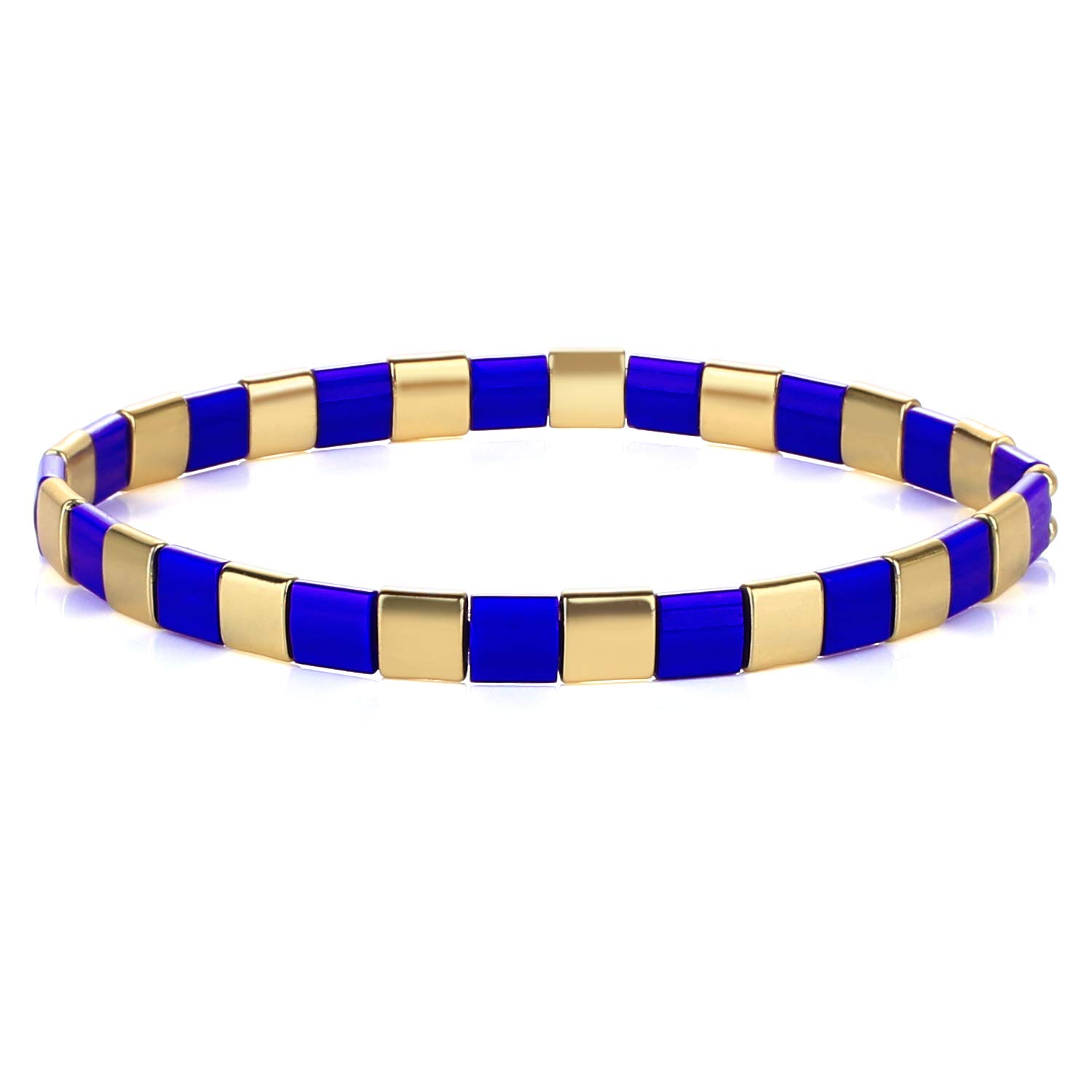 KELITCH Women Bracelets Colorful Strand Stretch Bracelets Mixed Friendship Unique Jewelry Gift - 8I