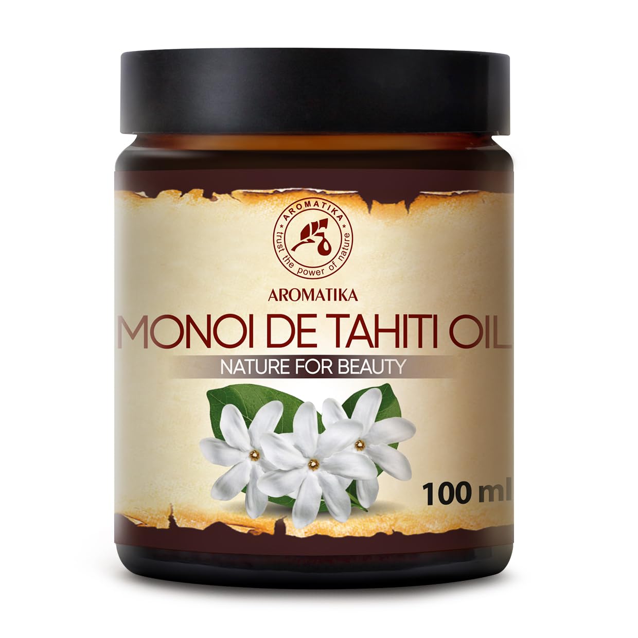 Monoi de Tahiti Oil 100 ml - Coconut Oil - Gardenia Flower Extract - Body & Hair Care - Nature for Beauty - Skin Moisturising & Nourishing - Hair Glow - Exotic Scent