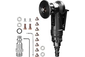 Aepiraza Mini Pneumatic Chamfering Machine, 45 Degree Air Chamfer Deburring Tool Portable Handheld Air Chamfer Tool Air Chamfer Tool Deburring Tool for Trimming, Chamfer Deburring (Metal Trimming)