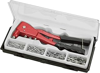 kwb Blindnietzange Set, Niet-Zange inkl. 100 Aluminium-Nieten, schwere Ausführung mit Griffschutz