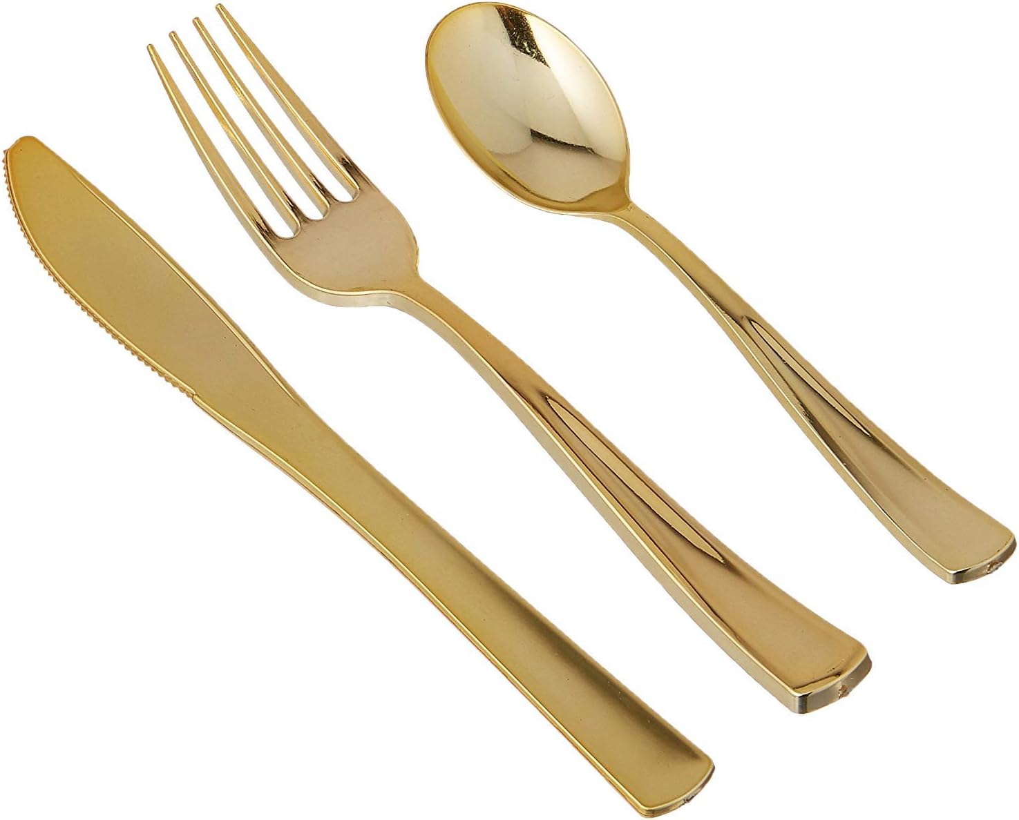 Plastic Cutlery Silverware Extra Heavyweight Disposable Flatware, Full