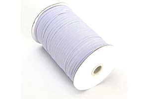 HLJGIFT Braided Elastic 144 Yards - White (3/8'' Wide)