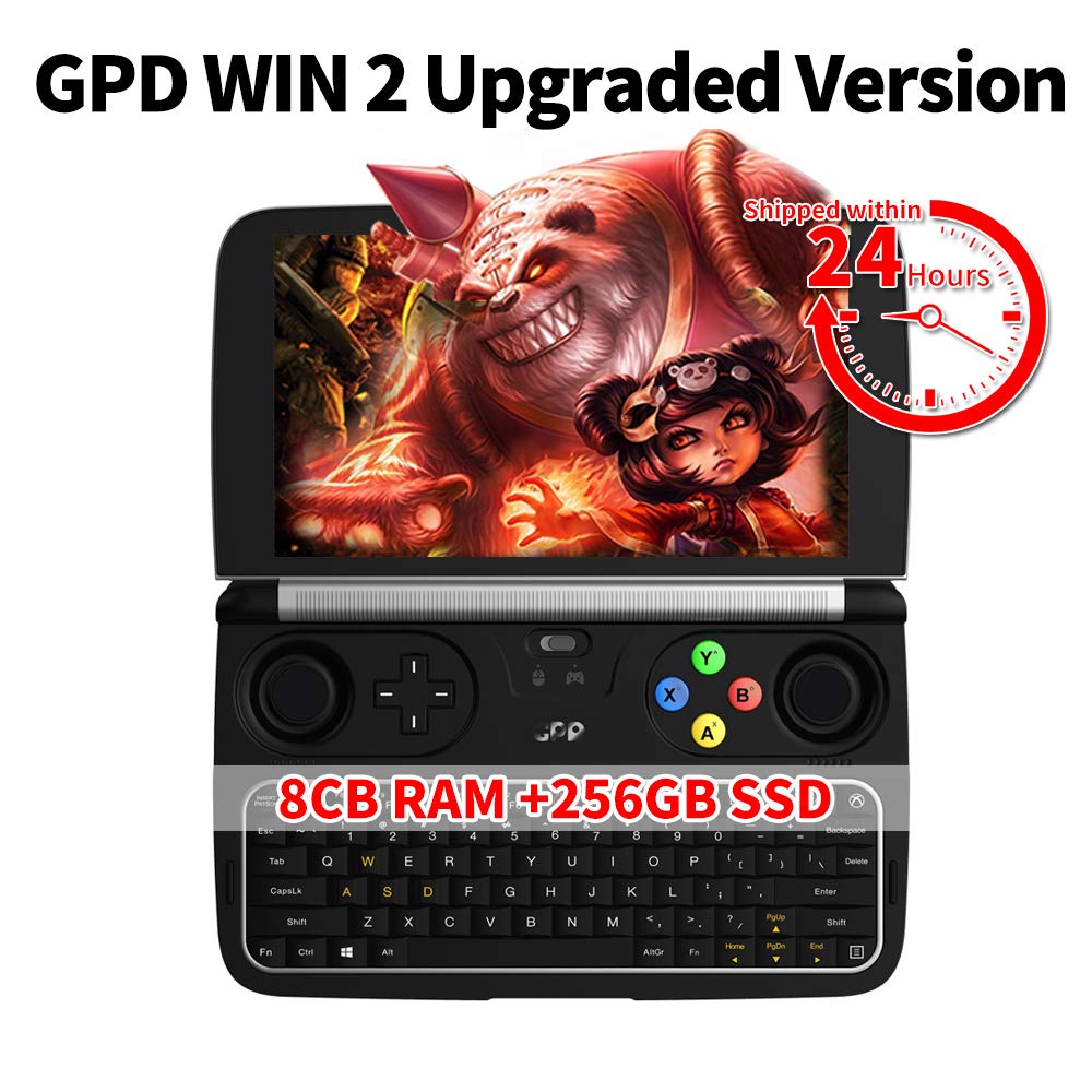 【美品】GPDWIN2 (m3-7Y30) GPD WIN2 m3-7Y30/8G/256GB/1280x720/6インチ/Win10