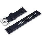 Crafter Blue CB51 Watch Strap Professional Diver Straight End FKM Rubber Strap Replacement Band for All 22mm Width Lug Watches