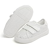 Felix & Flora Toddler/Little Kid Girls Running Shoes Sports Sneakers Princess Casual Glitter Shoes.
