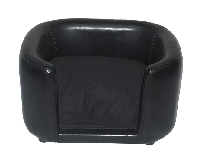 Cool Runners Faux Leather Dog Couch Sofa Bed With Faux Suede