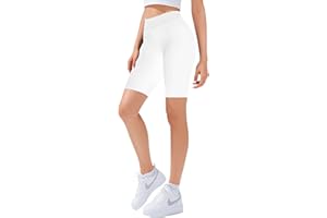 HayFeel Girls Bike Shorts-8" Spandex Soft High Waisted Athletic Dance Gymnastics Volleyball Biker Shorts for Girls 6-14Years