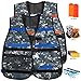 YaFex Tactical Vest Kit, Kids Elite Tactical Vest for Nerf Guns N-Strike Elite Series with 2 Quick Reload Clips, 2 Protective Glasses, 50 foam bullets and 2 Face Tube Mask