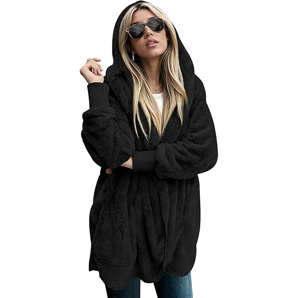 Dokotoo Winter Clothing for Women Fashion 2025 Fleece Open Front